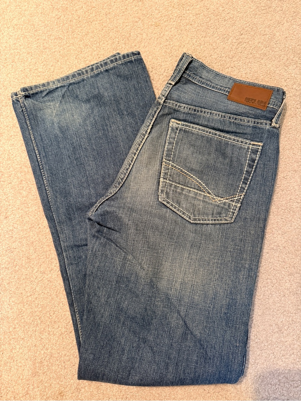 Men's Buckle Reclaim Blue Regular Straight-Leg Jeans